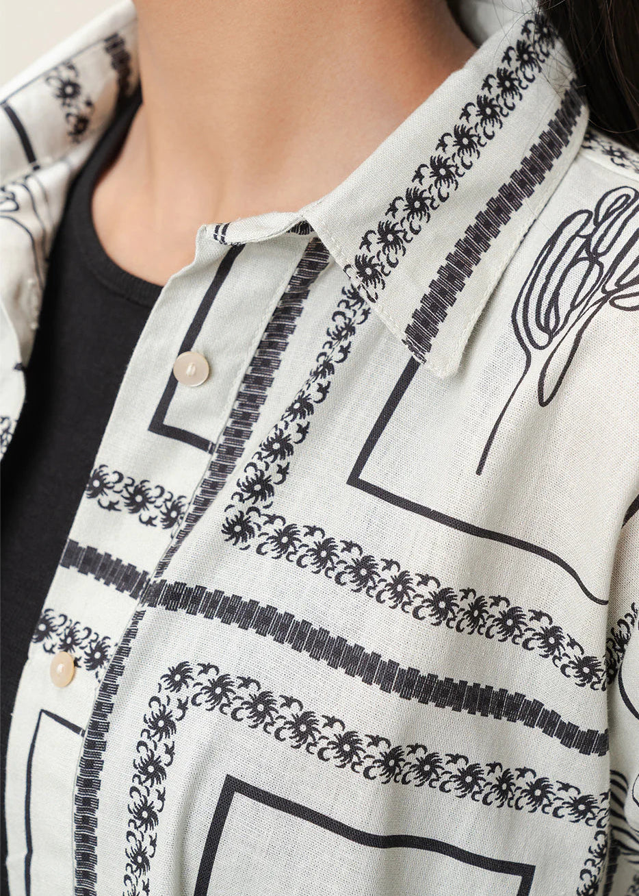 Grace W968- Digital Printed 2pc Karandi Dress.