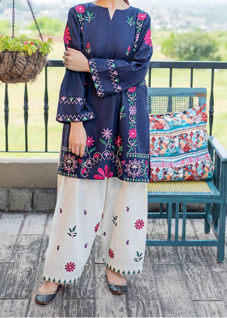 Grace S1401 - Embroidered 2pc lawn dress.