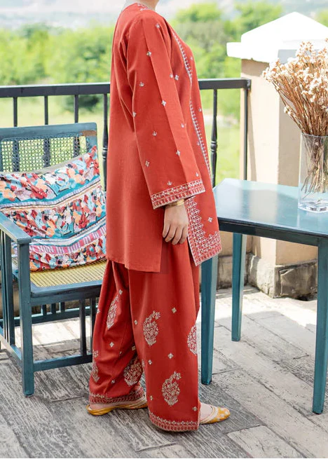 Grace Z-(W986) - Stitched Embroidered 2pc Marina Dress.