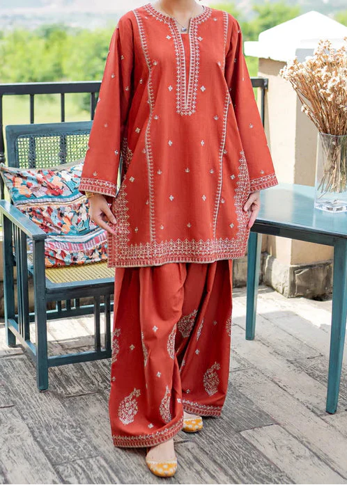 Grace Z-(W986) - Stitched Embroidered 2pc Marina Dress.