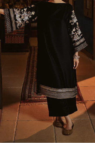 Grace W1004-Embroidered 2pc Velvet Dress.