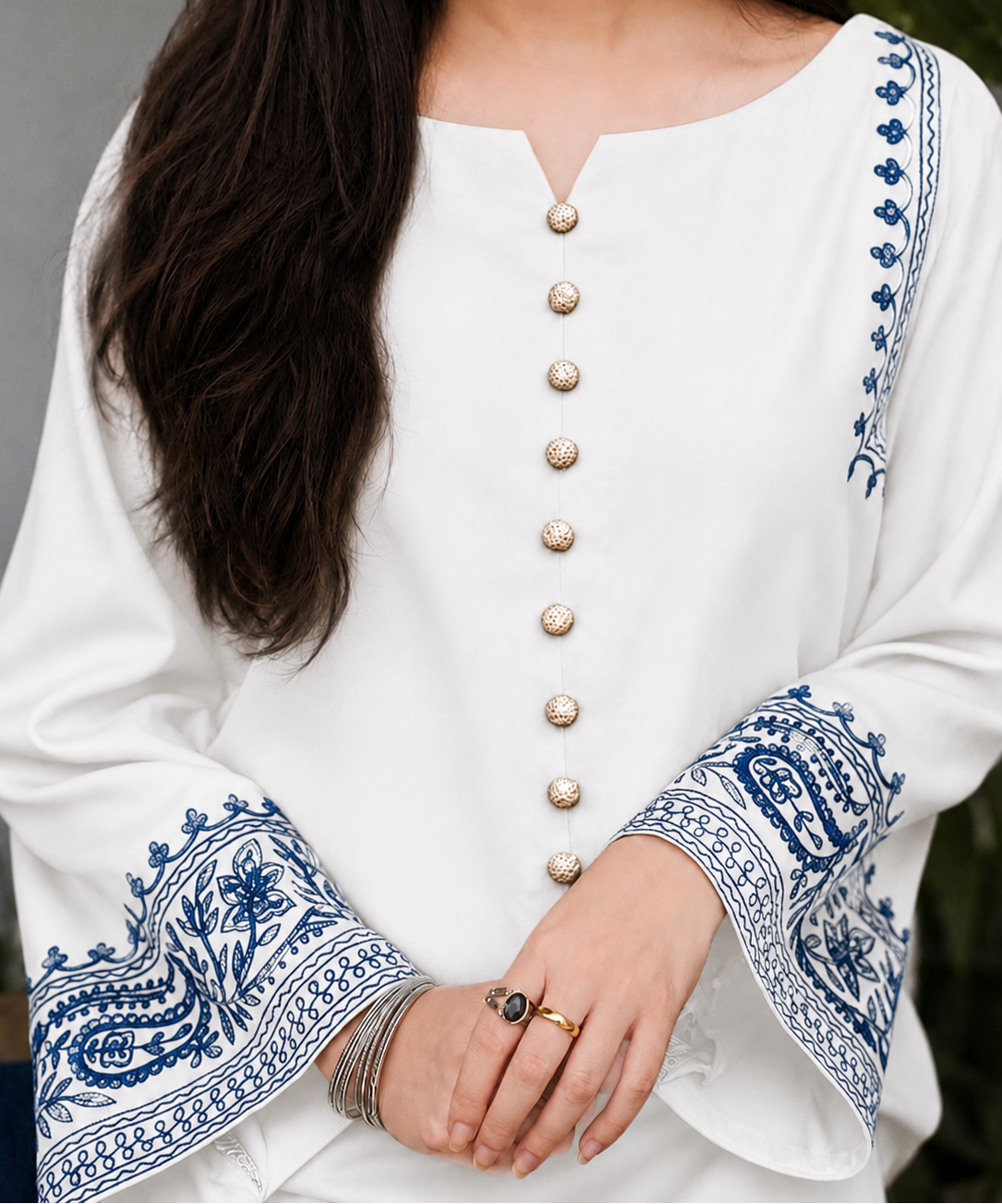 Grace S1562-Embroidered 2pc Lawn Dress.