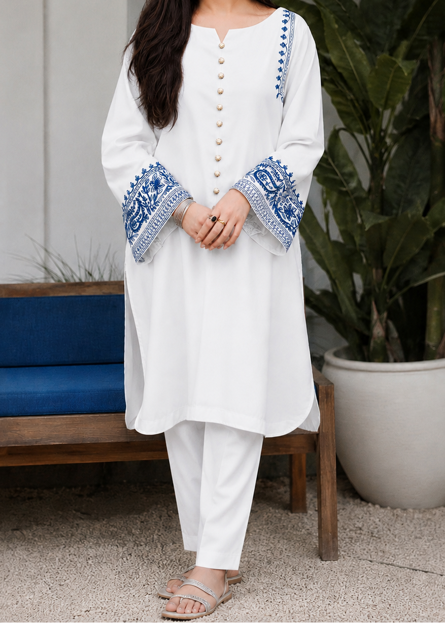 Grace S1562-Embroidered 2pc Lawn Dress.