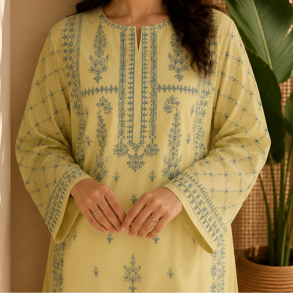 Grace S1454 -Embroidered 2pc lawn dress