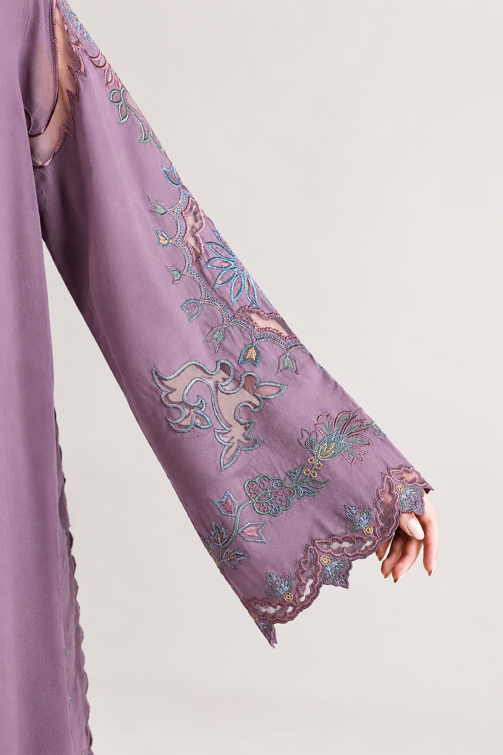 Grace S1529 - Embroidered 3pc Lawn Dress With Embroidered Chiffon Dupatta.