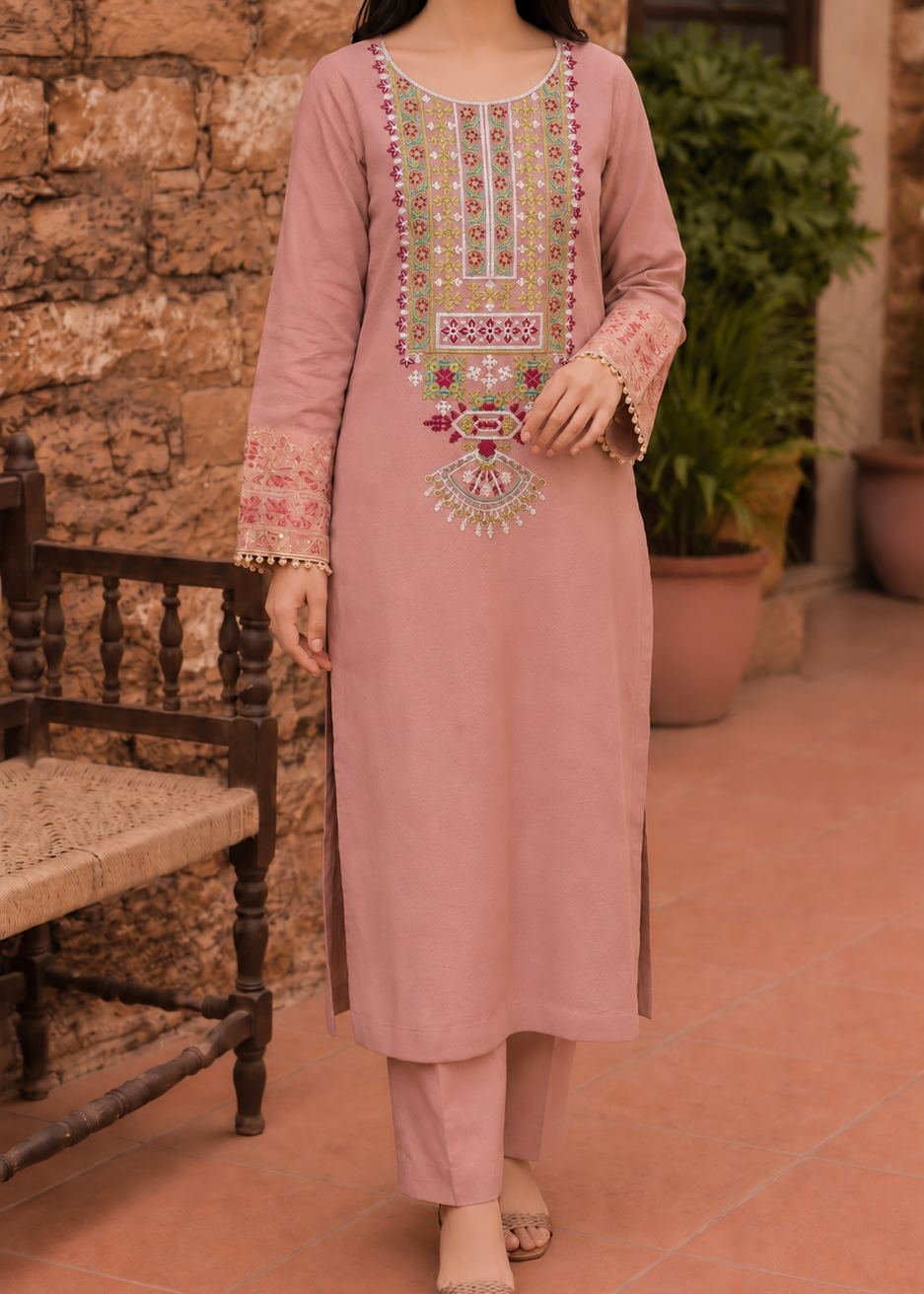Grace S1617-Embroidered 2pc Lawn Dress.