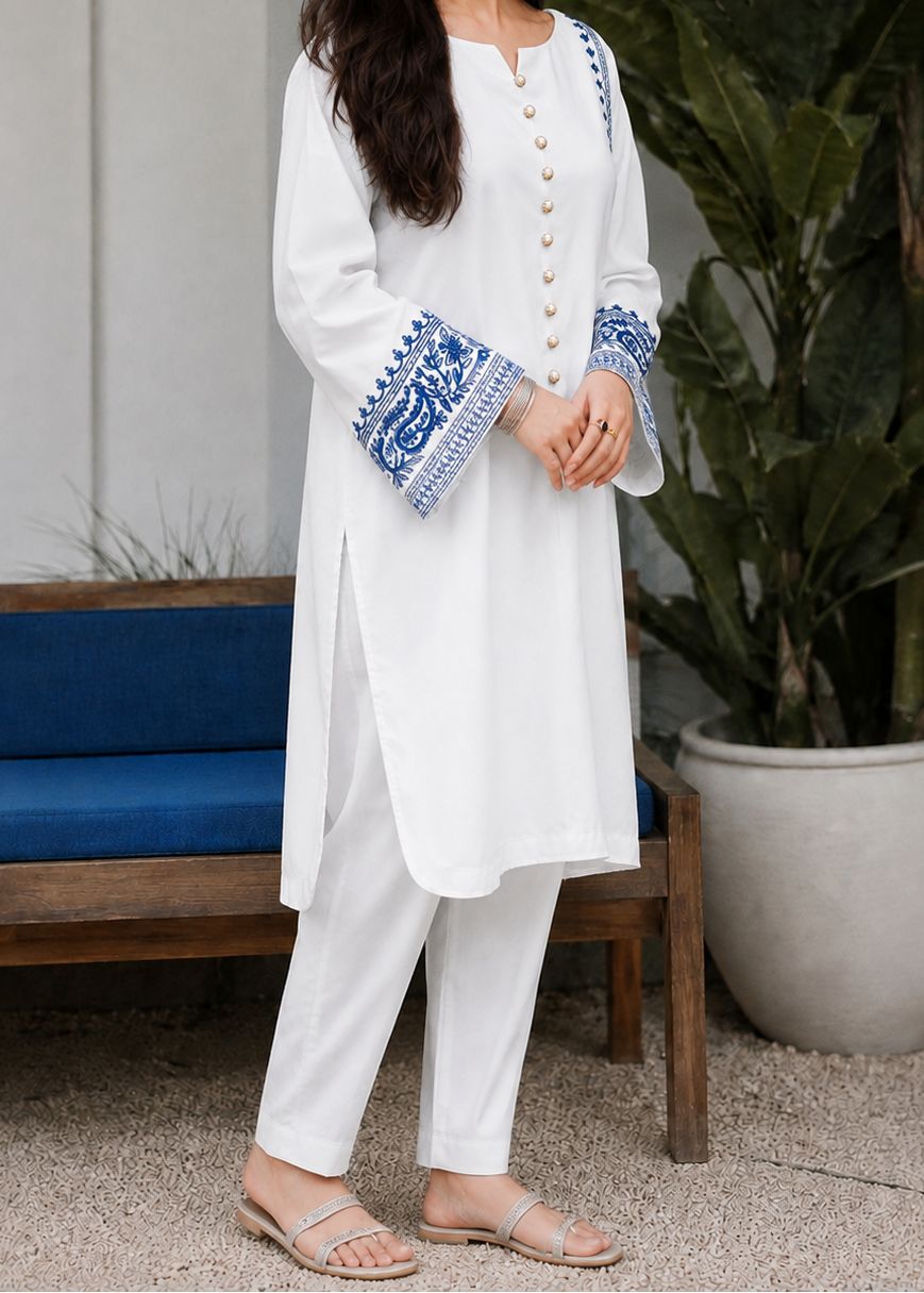 Grace S1562-Embroidered 2pc Lawn Dress.