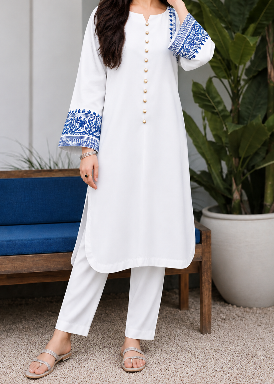 Grace S1562-Embroidered 2pc Lawn Dress.