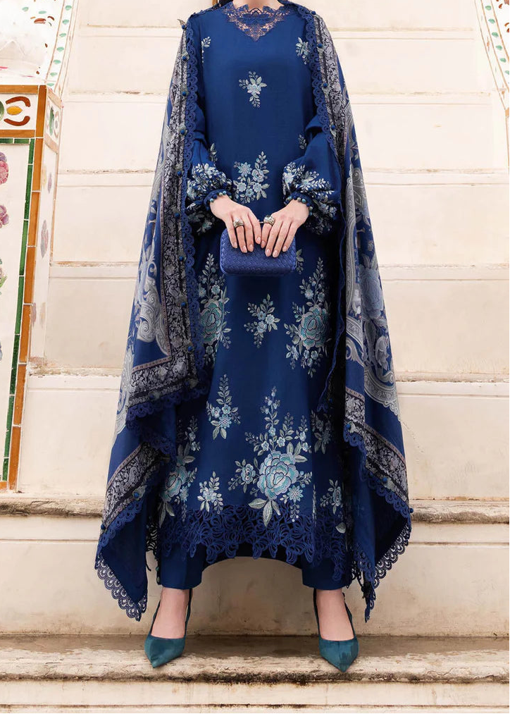 Grace S1422 - Embroidered 3pc Lawn Dress With Printed Voile Dupatta.