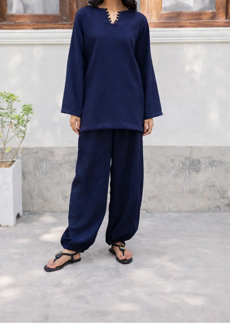 C-S 060- STITCHED 2PC LAWN CO-ORD SET.