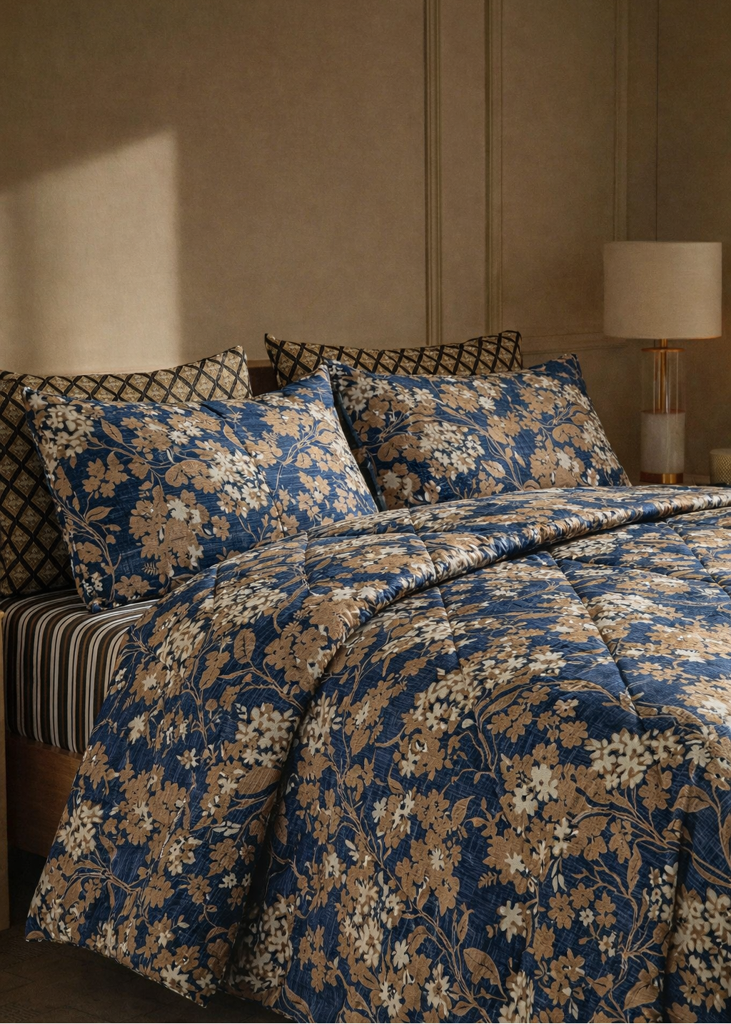 Grace D998- 6Pc Winter Razai Set ( Heavy Filling).