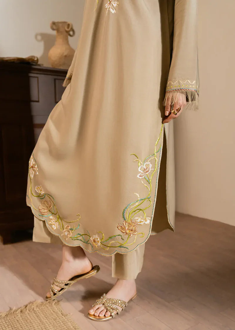 Grace Z-(S1435 ) - Stitched Embroidered 2pc Lawn Dress.
