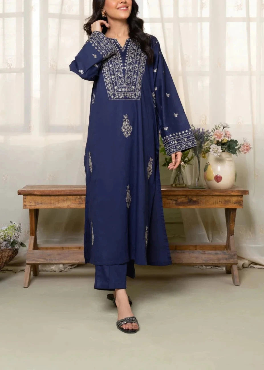 Grace W480- Embroidered 2Pc marina Dress.