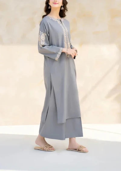 Grace Z(S1129)- Stitched Embroidered 2PC Lawn dress.