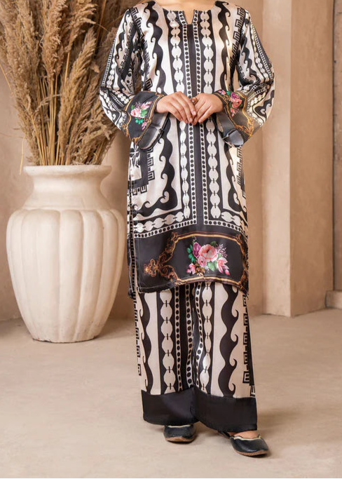 Grace W722 - Digital Printed 3pc Silk dress With Digital Printed Silk dupatta.