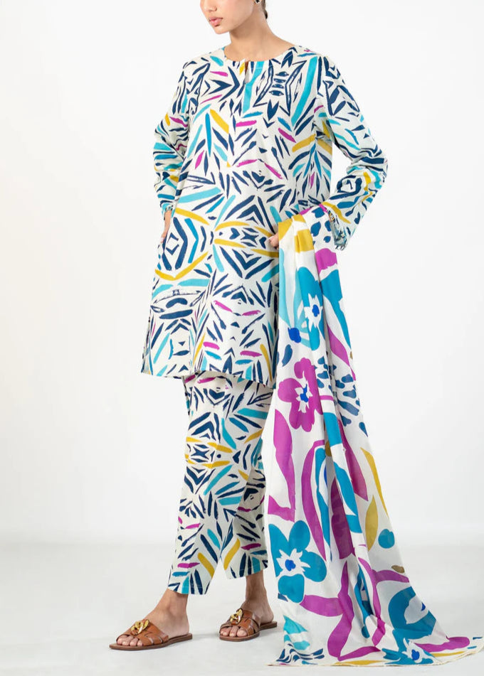 Grace S994-Digital Printed 3pc Lawn Dress with Digital Printed Lawn Dupatta.