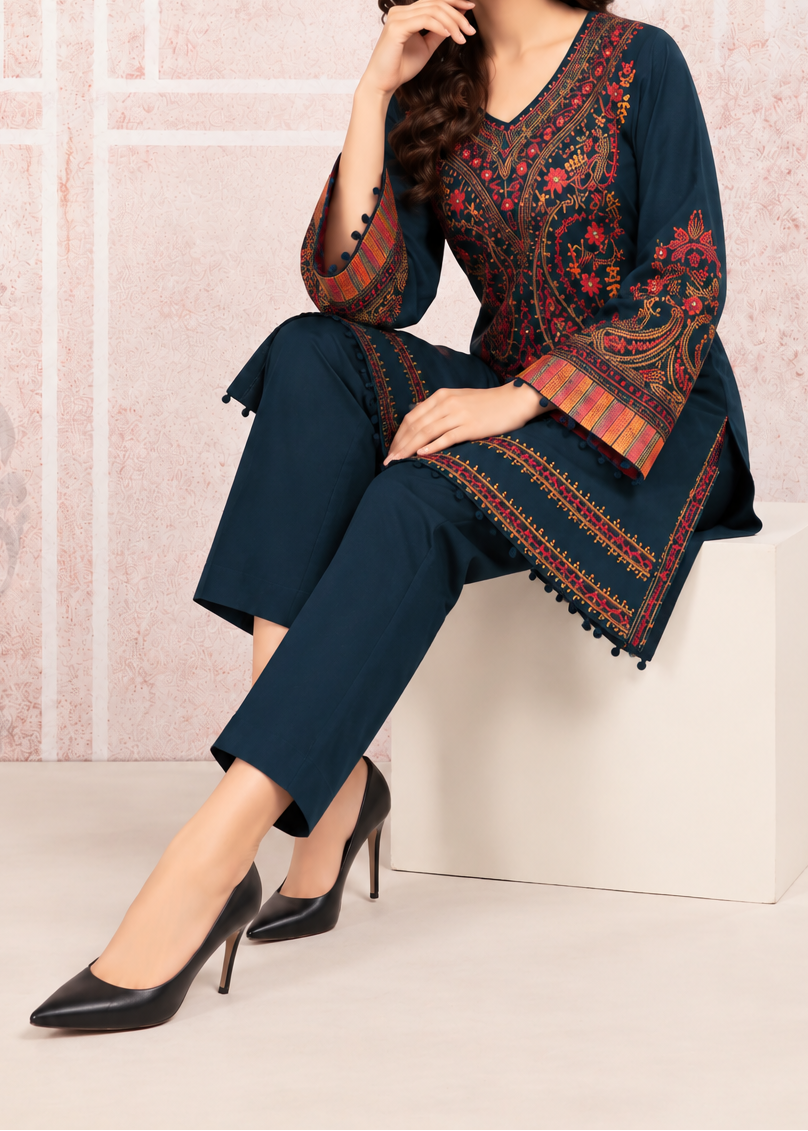 Grace W1108 - Embroidered 2pc Marina Dress.