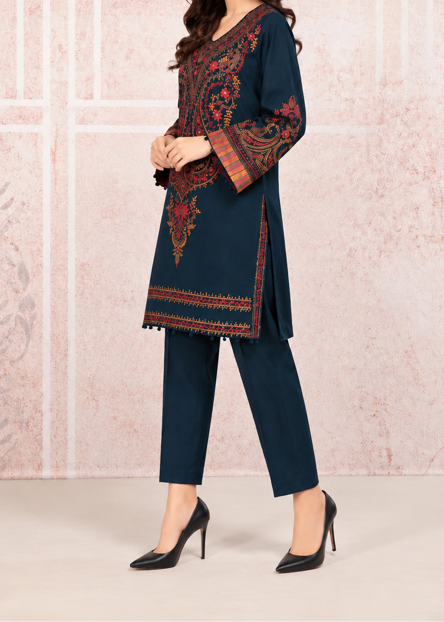 Grace W1108 - Embroidered 2pc Marina Dress.