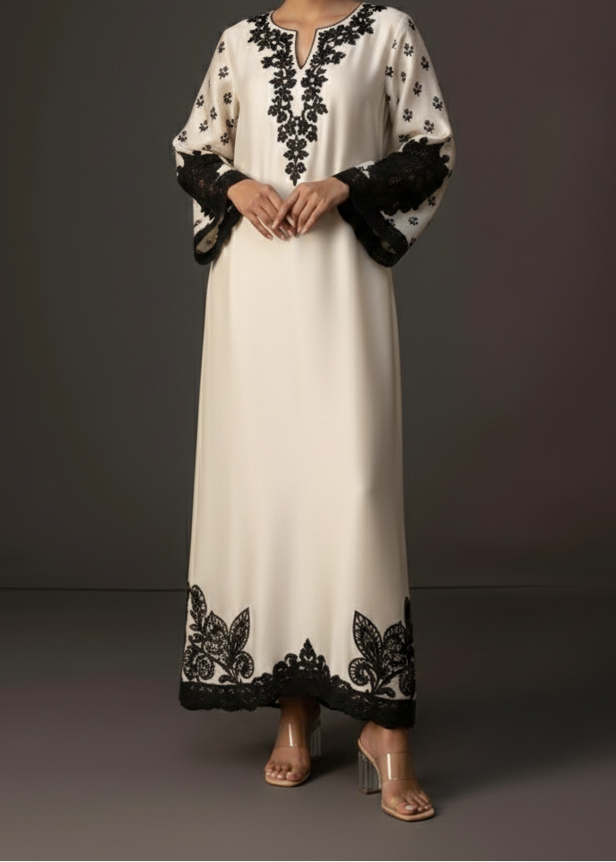 Grace W1013 - Digital Printed 2pc Silk Dress.