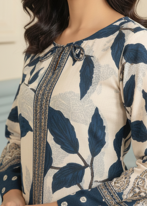 Grace W968- Digital Printed 2pc Karandi Dress.