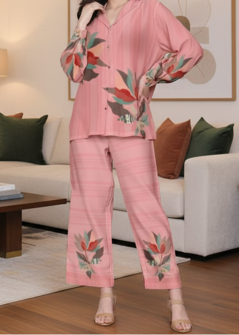 Grace W968- Digital Printed 2pc Karandi Dress.