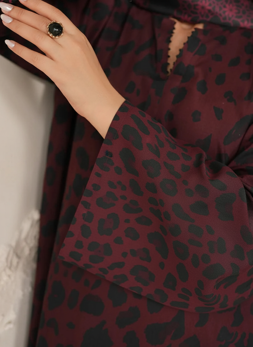 Grace W894 - Digital Printed 3pc Karandi Dress With Digital Printed Karandi Shawl.