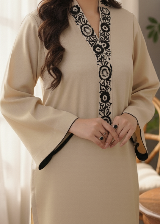 Grace W149 - Embroidered 2pc marina dress