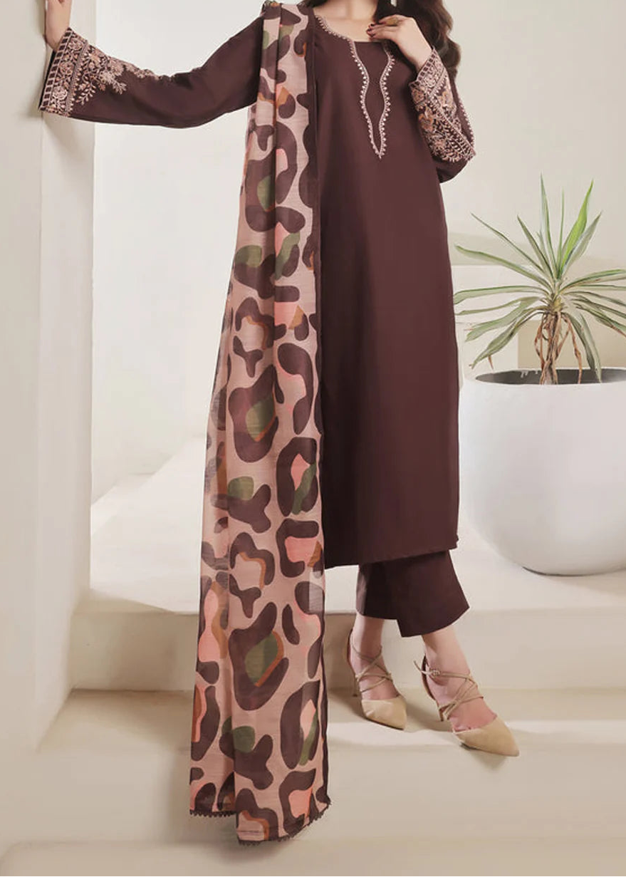 Grace S1369 - Embroidered 3pc Lawn Dress With Printed Lawn Dupatta.