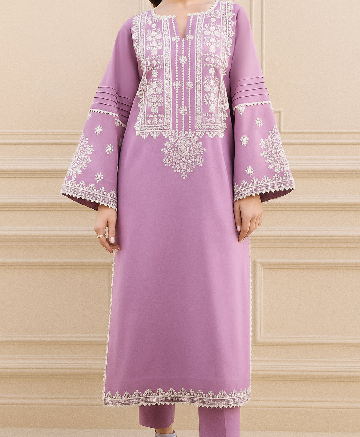 Grace Z(S533)- Stitched Embroidered 2pc lawn dress