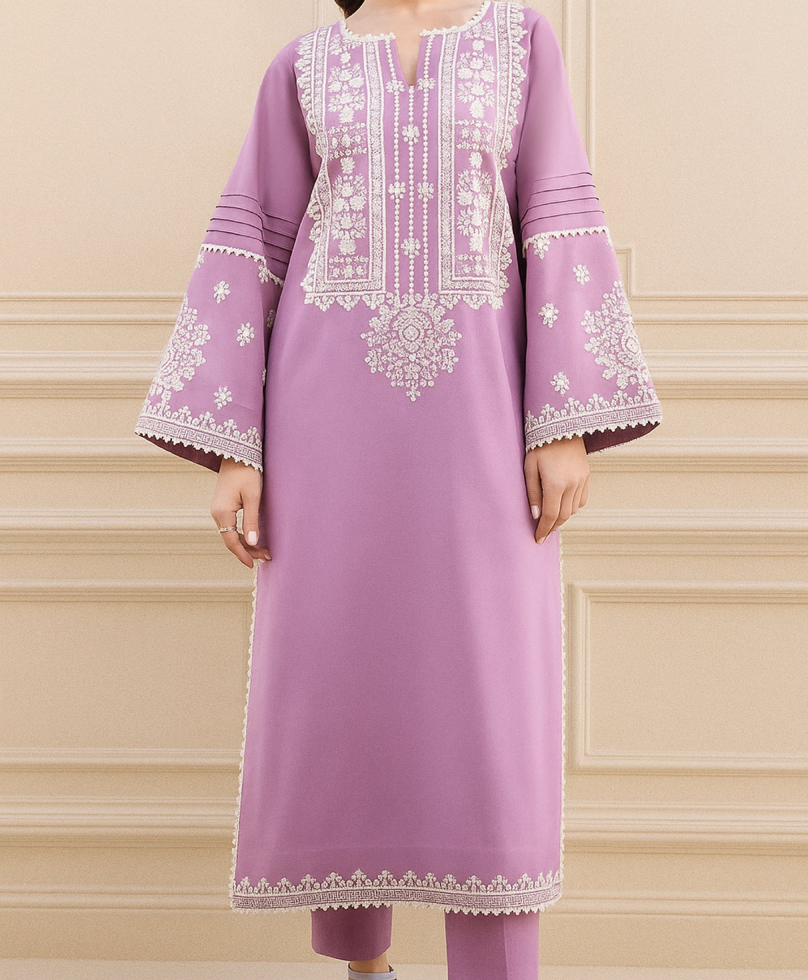 Grace Z(S533)- Stitched Embroidered 2pc lawn dress