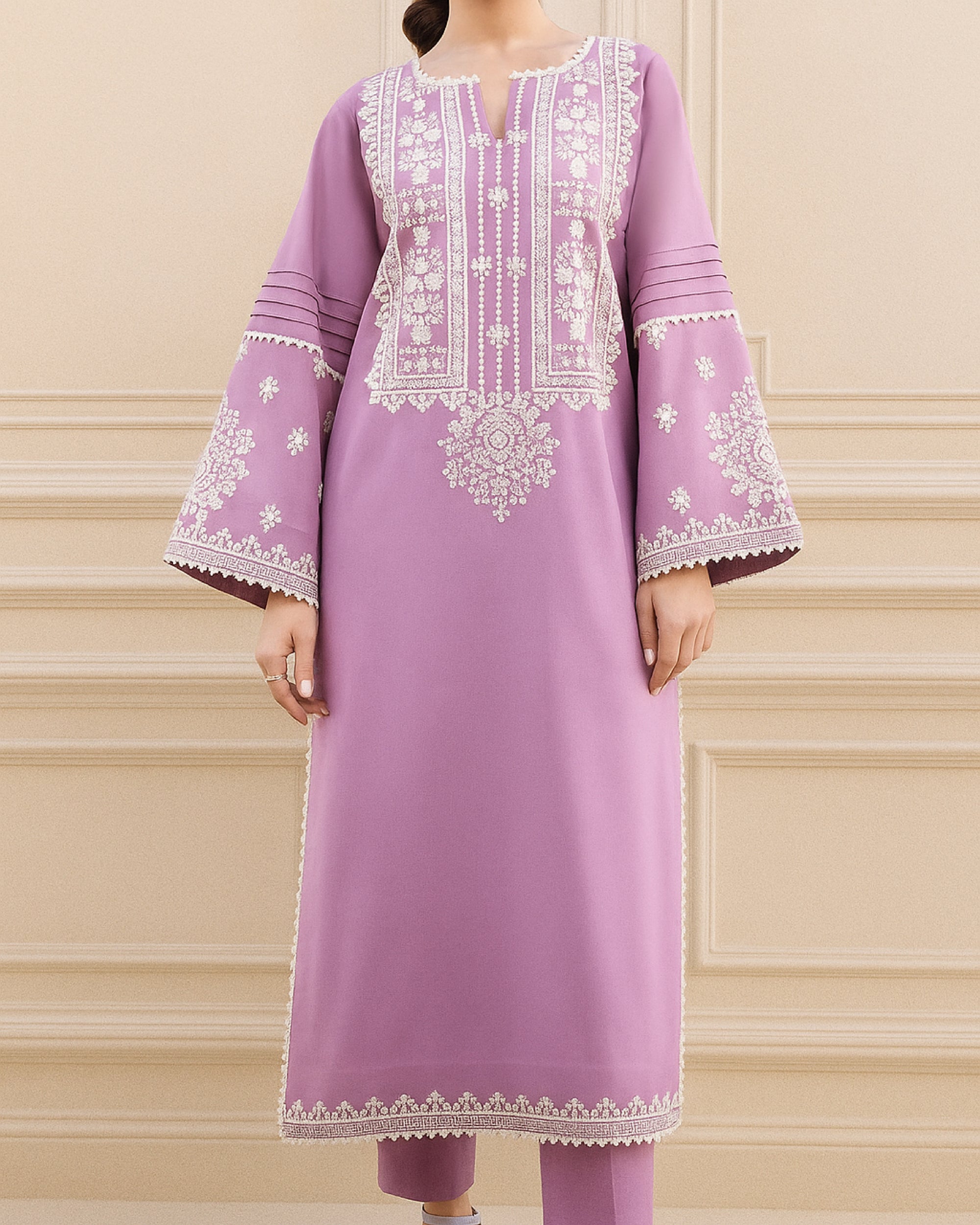 Grace Z123- Stitched Embroidered 2pc lawn dress