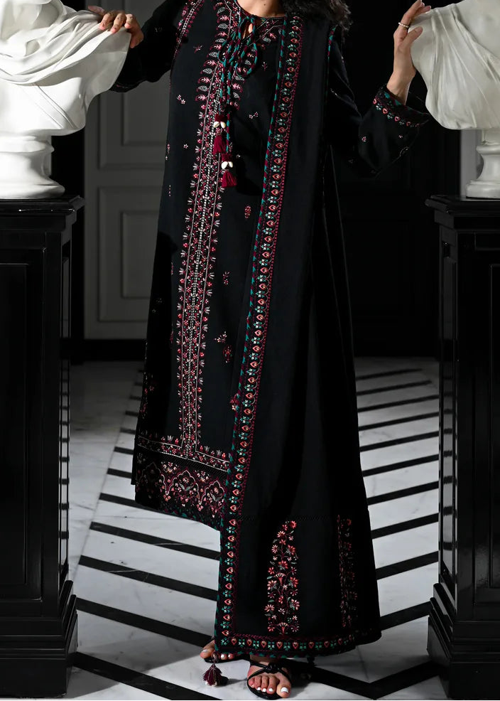Grace W895-Embroidered 3pc Marina Dress With Embroidered Marina Shawl.