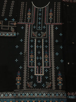 Grace S449-Embroidered 3pc lawn dress with Embroiderd organza dupatta.