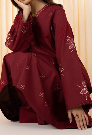 Grace W425-Embroidered 2pc khaddar dress