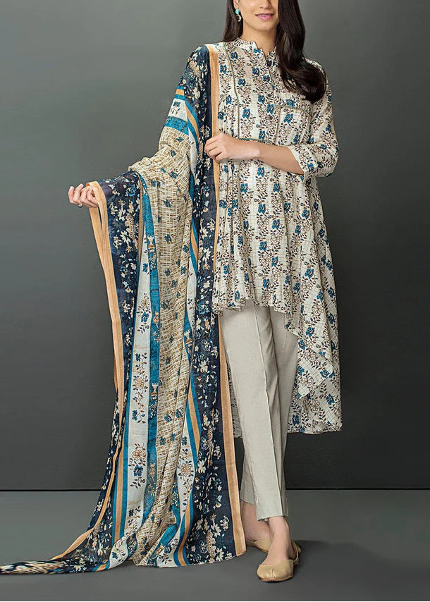 Grace S1055-Digital Printed 3pc Lawn Dress with Digital Printed Lawn Dupatta.