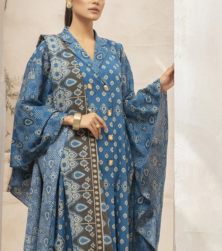 Grace S1052-Digital Printed 3pc Lawn Dress with Digital Printed Lawn Dupatta.