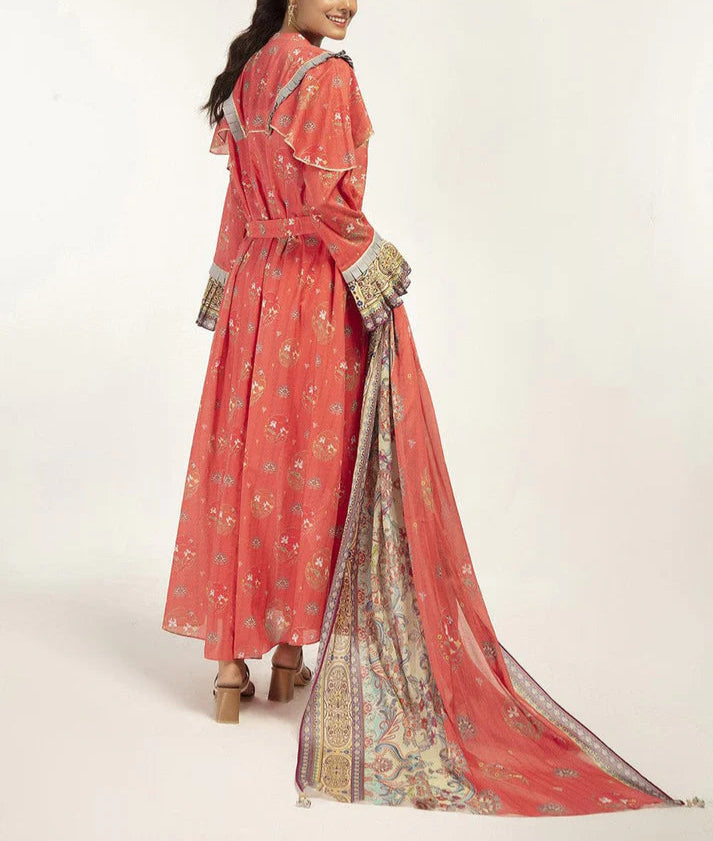 Grace S1050-Digital Printed 3pc Lawn Dress with Digital Printed Lawn Dupatta.