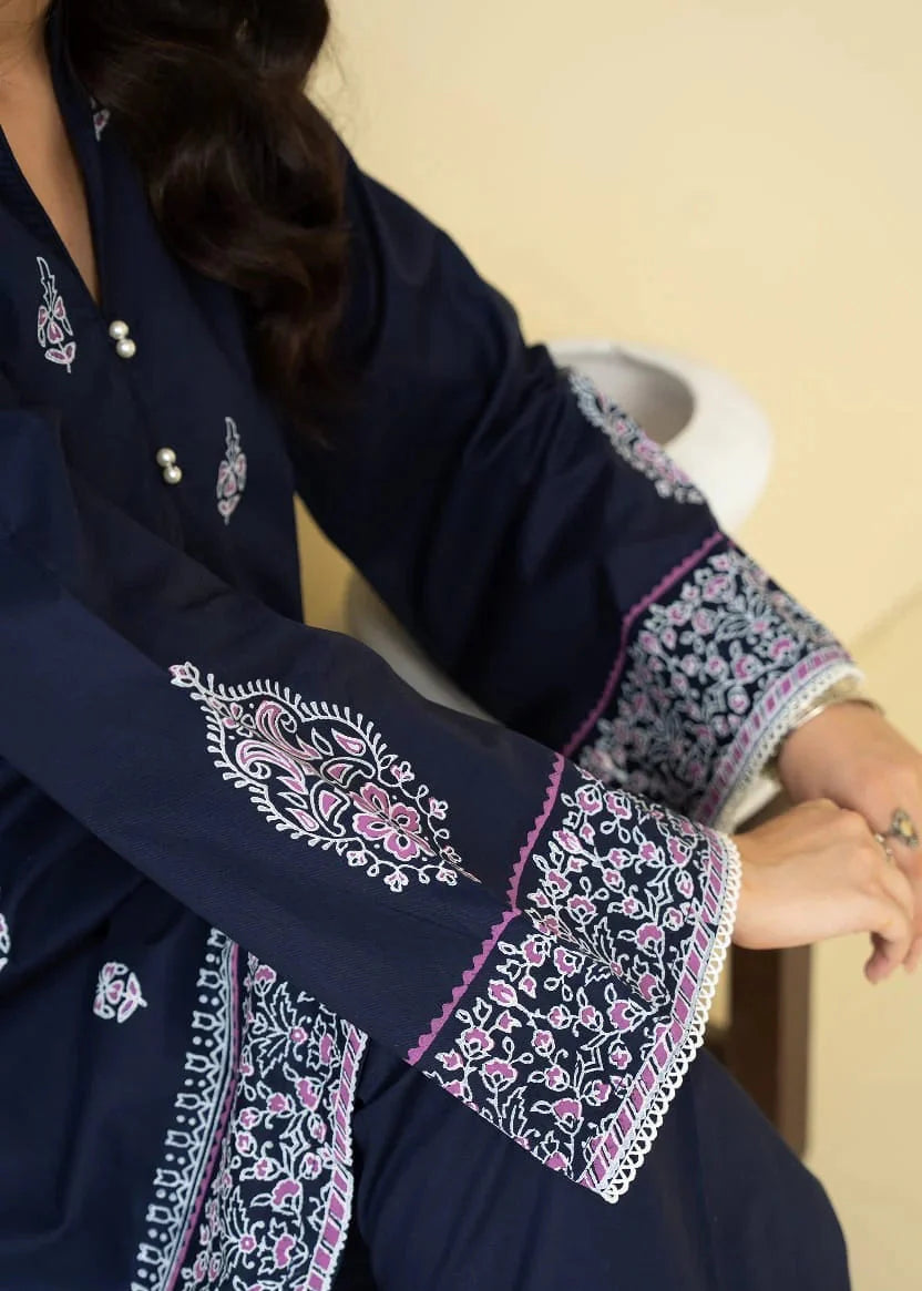 Grace Z-(W898) - Stitched Embroidered 2pc Marina Dress.