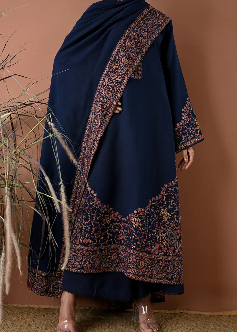 Grace W1016-Embroidered 3pc Marina Dress With Embroidered Marina Shawl.