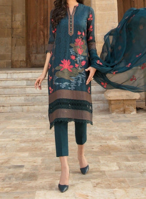 Grace W361-Embroidered 2pc karandi dress.