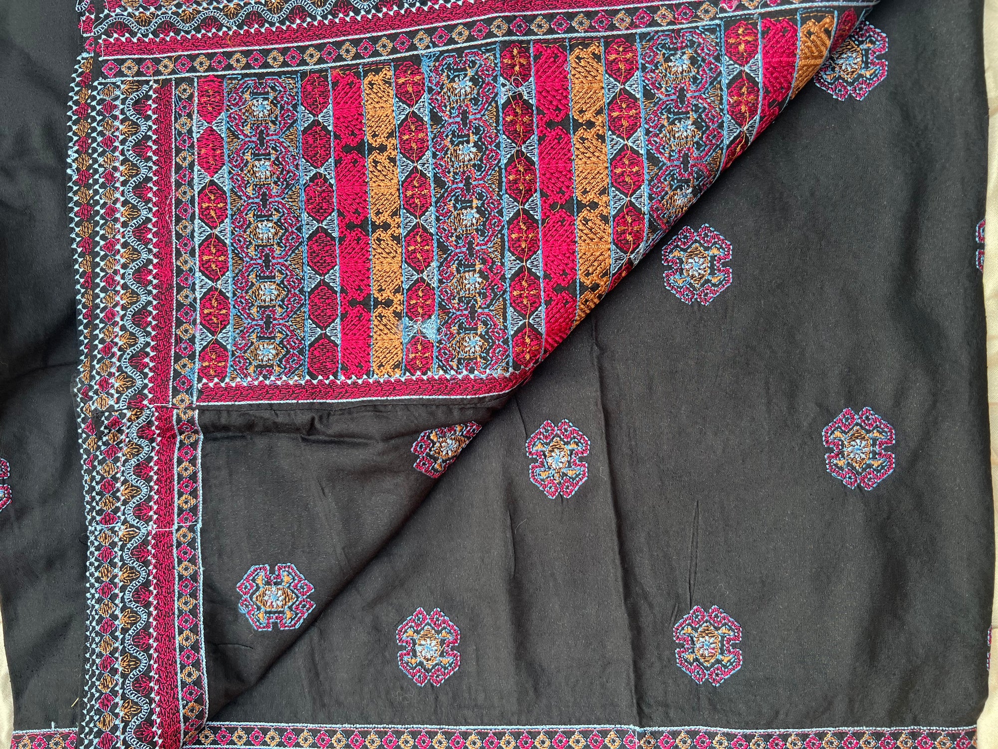 Sarinnah Premium D60-Luxury Formal Heavy Embroidered Karandi Shawl.
