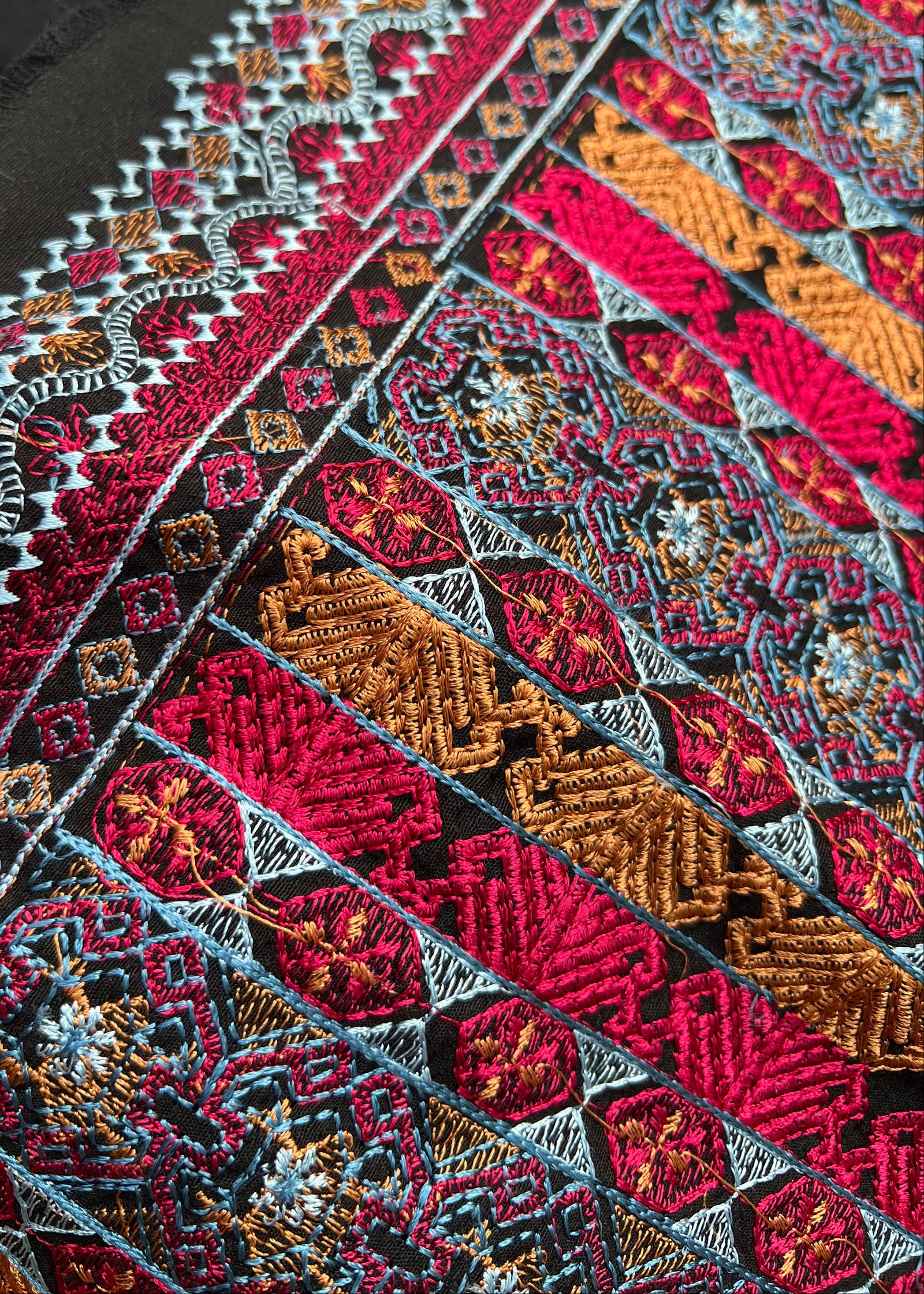 Sarinnah Premium D60-Luxury Formal Heavy Embroidered Karandi Shawl.