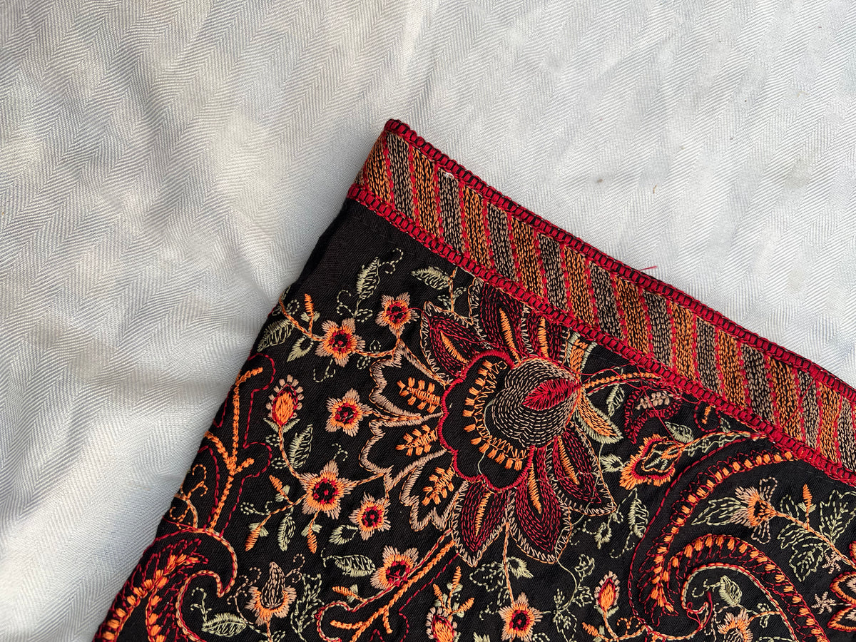 Grace 07 Black-Formal Heavy Embroidered Karandi shawl