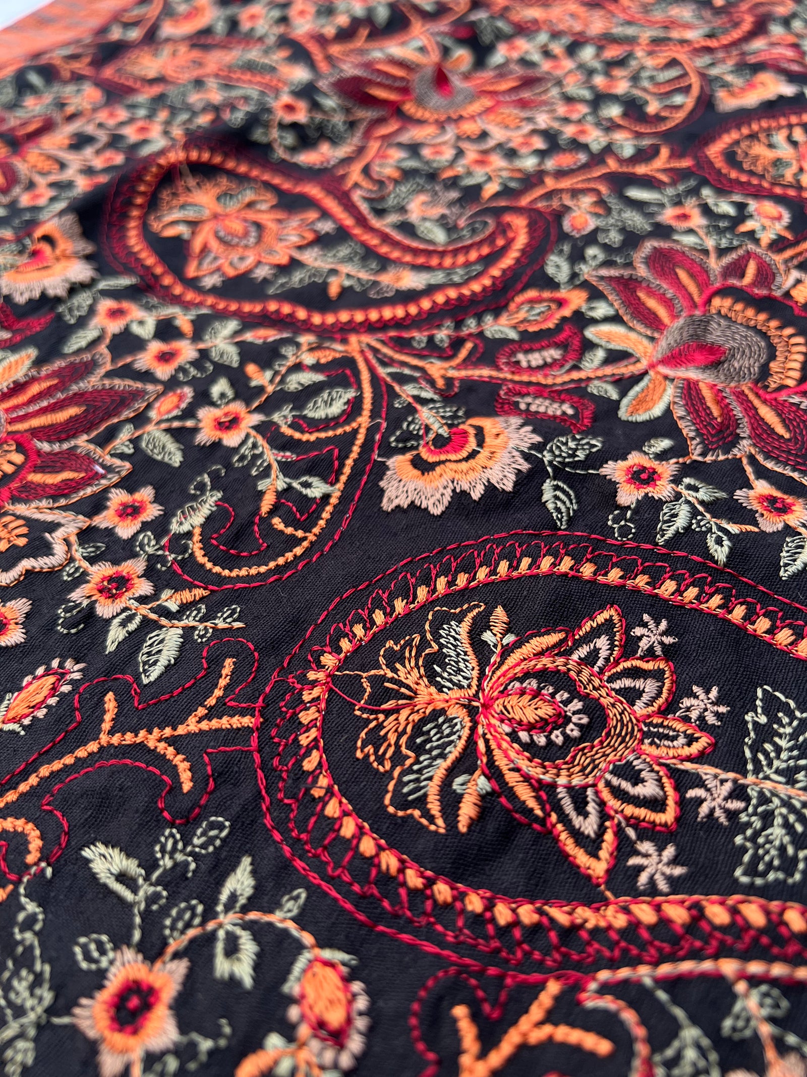 Grace 07 Black-Formal Heavy Embroidered Karandi shawl