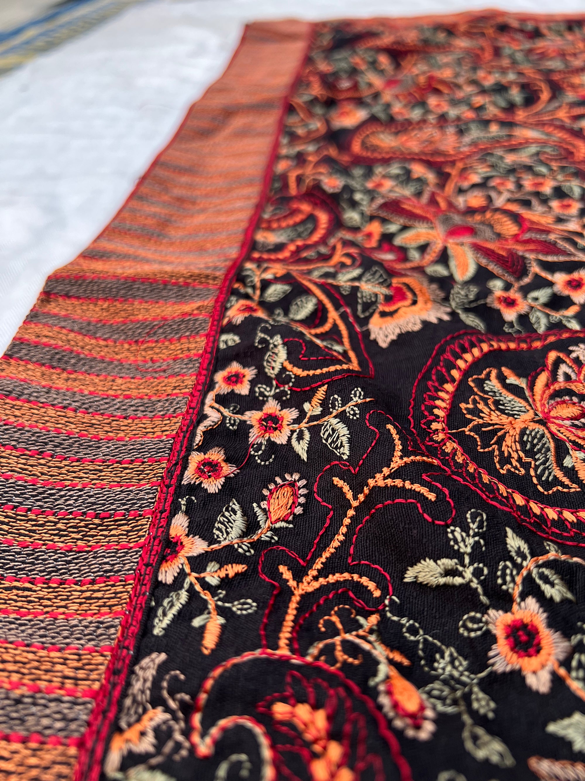 Grace 07 Black-Formal Heavy Embroidered Karandi shawl