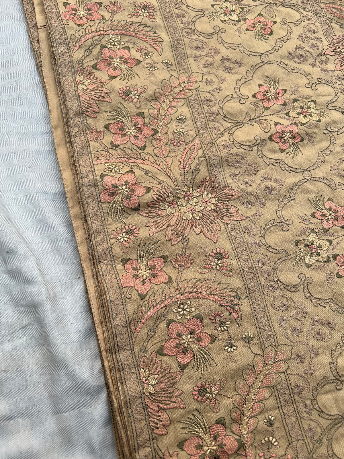 Sarinnah Premium D40-Luxury Formal Heavy Embroidered Karandi Shawl.