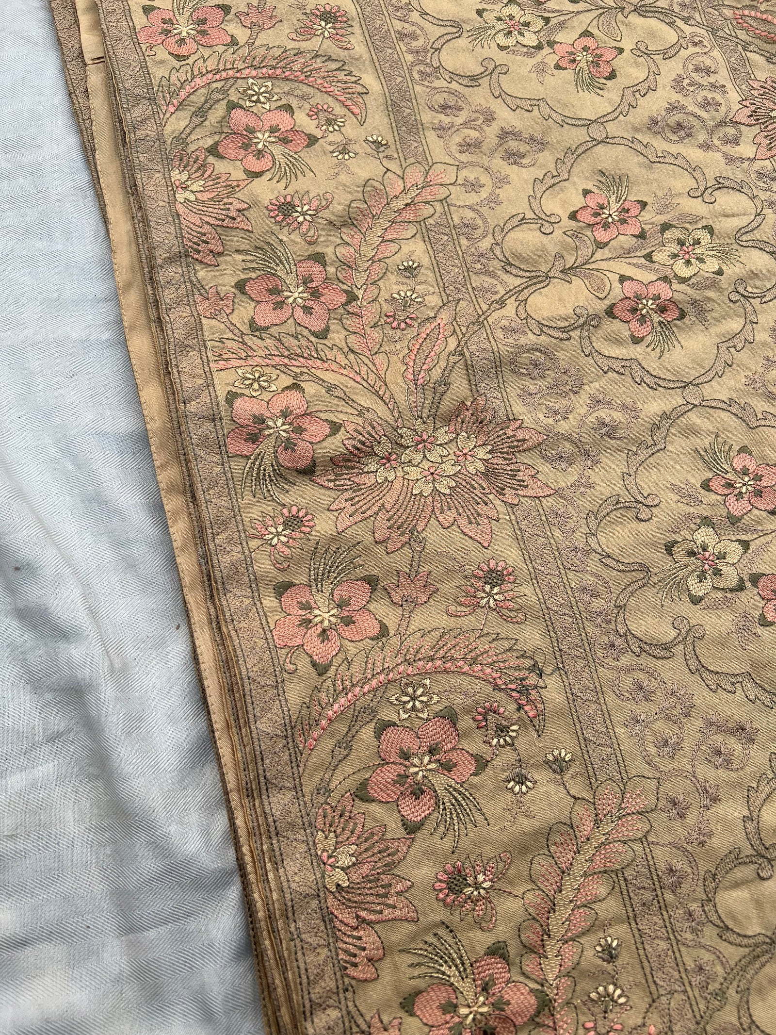 Sarinnah Premium D40-Luxury Formal Heavy Embroidered Karandi Shawl.