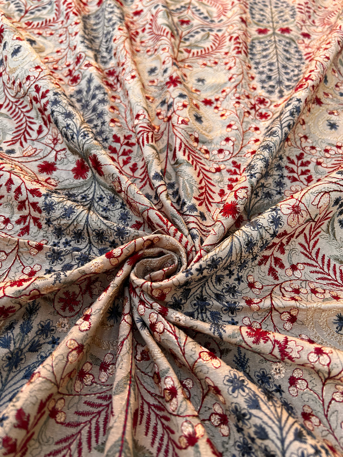 Sarinnah Premium D44-Luxury Formal Heavy Embroidered Karandi Shawl.