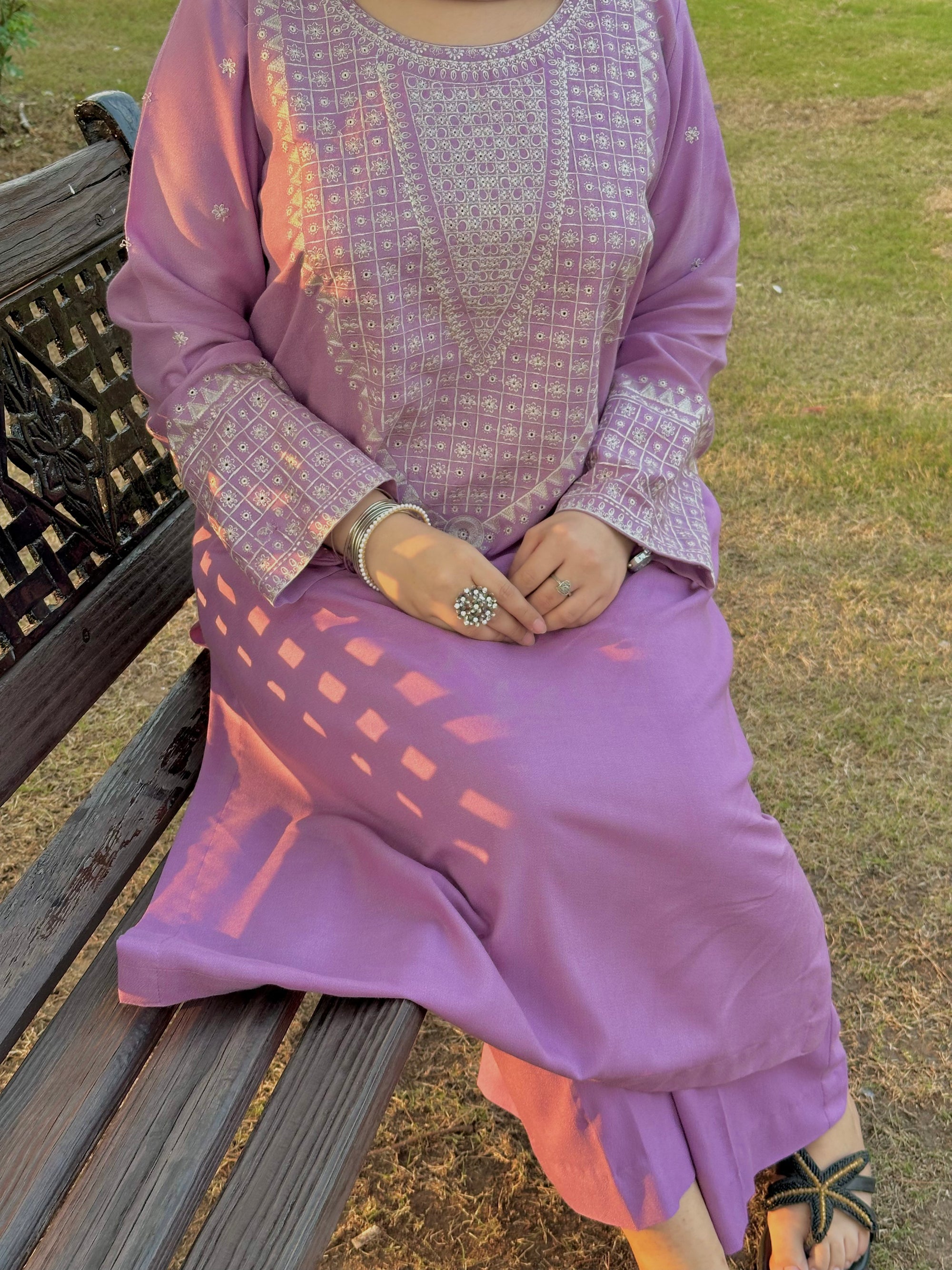 Grace W798-Embroidered 2pc Marina Dress