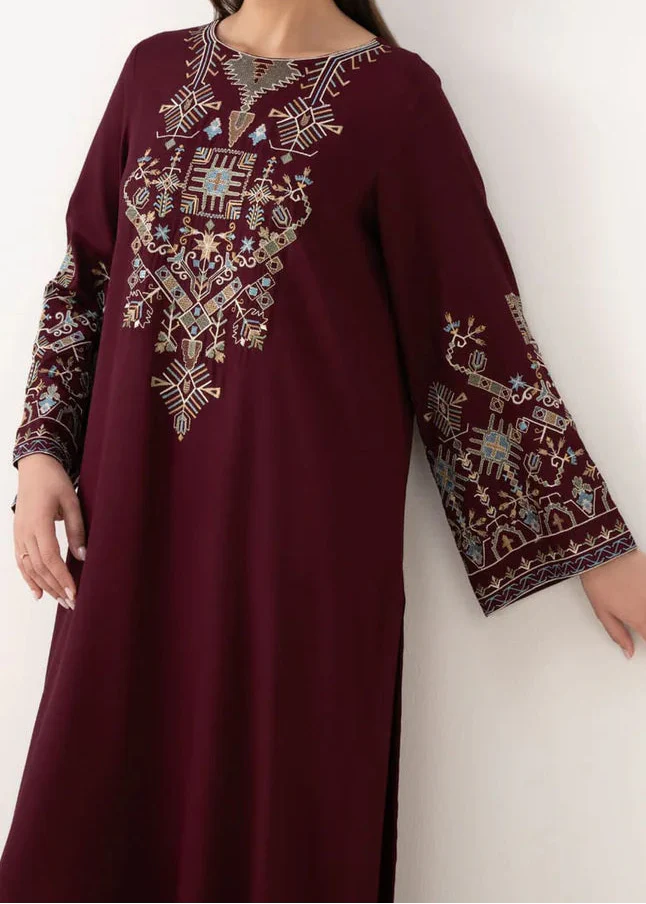 Grace Z-(W889) - Stitched Embroidered 2pc Marina Dress.